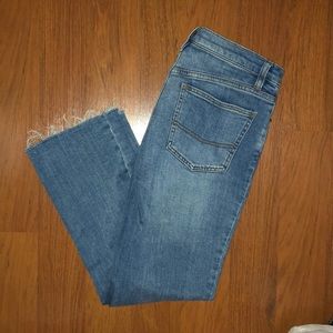 Free people size 29 high waisted cropped jeans